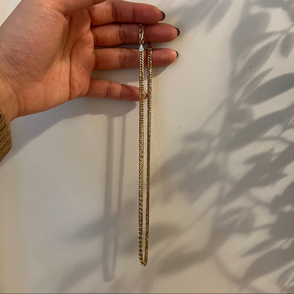 Mejuri Double Curb chain  Necklace in gold vermeil